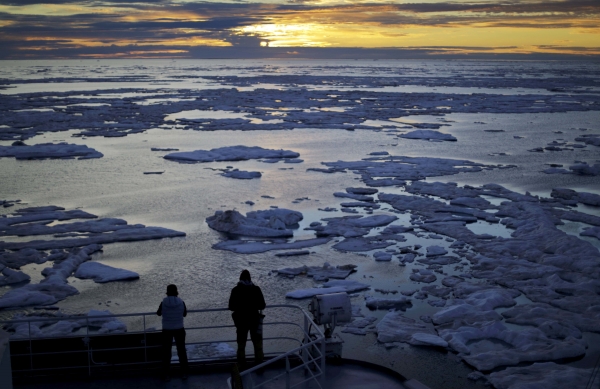 기후변화로 인해 빠른 속도로 녹고 있는 핀란드 빅토리아해협 유빙